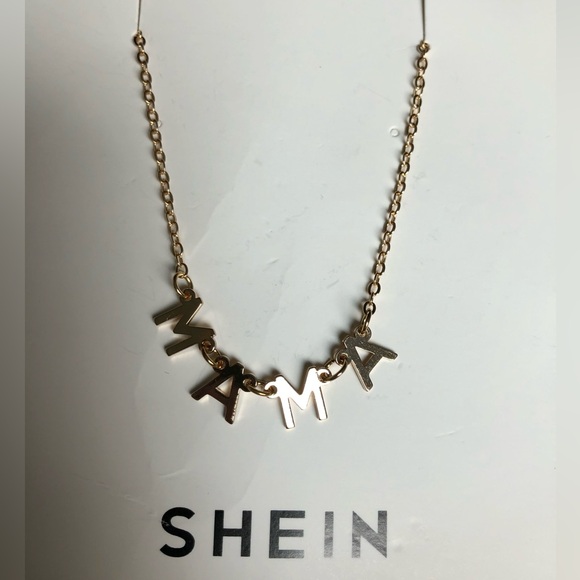 SHEIN New Gold MAMA Necklace - Picture 2 of 4